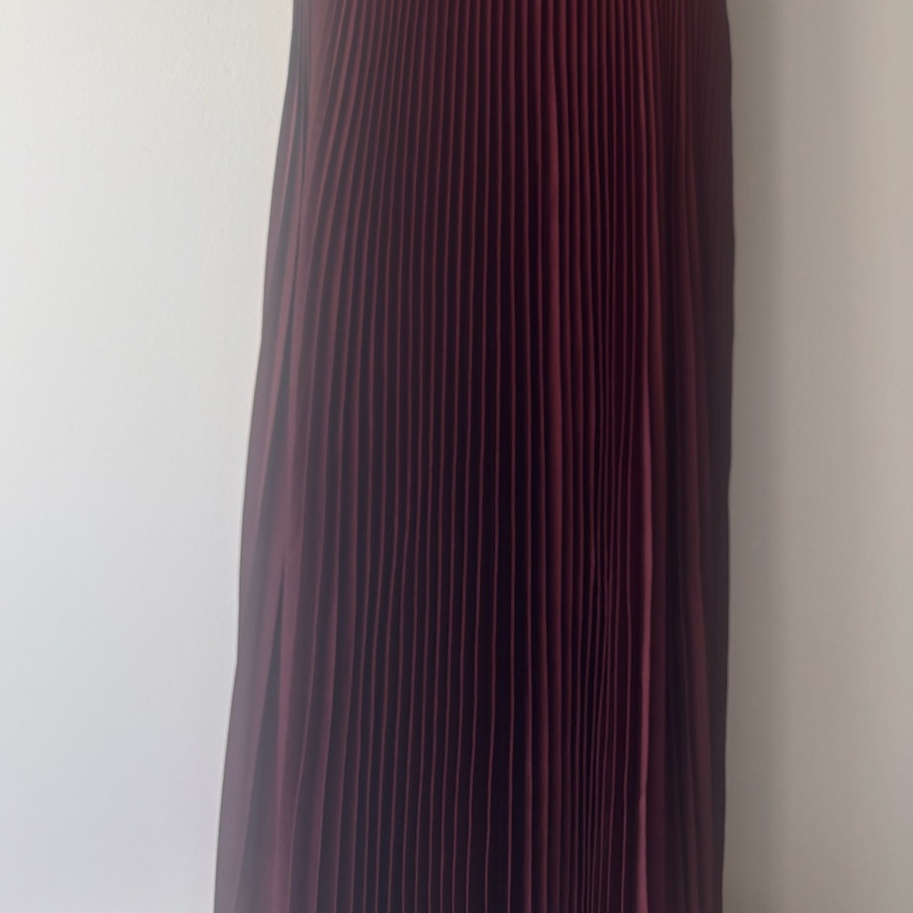 NWOT A. L. C. Pleated Halter A-Line Maxi Dress - Picture 8 of 10